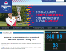 Tablet Screenshot of marathonclassic.com
